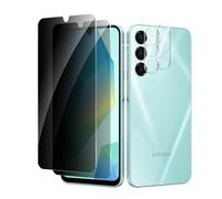 CYYAGE 2 Pezzi Vetro Temperato Pellicola Protettiva Privacy per Samsung Galaxy A16 e 2 Pezzi Vetrino Protezione Fotocamera, Anti Spy Protettivo Film Durezza 9H, Anti Graffio, Senza Bolle