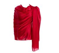 CYZLANN Damen Schals 100% Seide Lange Leichte Schals für Frauen, dunkelgrau, Einheitsgröße