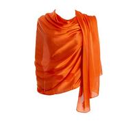 CYZLANN Damen Schals 100% Seide Lange Leichte Schals für Frauen, dunkelgrau, Einheitsgröße