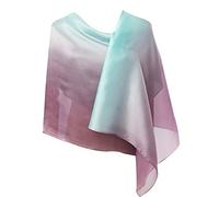 CYZLANN Sciarpe da donna 100% seta lunghe sciarpe leggere per le donne, Blu puro Viola, taglia unica