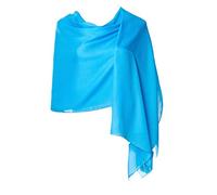 CYZLANN Sciarpe da donna 100% seta lunghe sciarpe leggere per le donne, Lake Blue, Etichettalia unica