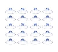 CZ Store - Mini Ventose -✮GARANZIA A VITA✮- 20 PEZZI - Ventose Trasparenti in PVC - Ventosa 20 MM, Riutilizzabile, Senza Gancio, Linguetta a Fungo - Appendini adesivi per Specchi, Vetro, Finestre