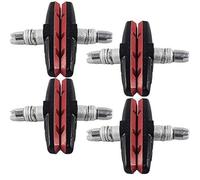 CZ Store®-Pattini per Freni Bicicletta a V - ✮✮GARANZIA A VITA✮✮ |8 PEZZI| Pattini Freno V-Brake - Set Completo di Ricambi Pastiglie Freni in Gomma per Bici - Facili da Montare - Rossi