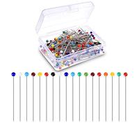 CZ Store Spilli da Cucito Multi Colore -✮✮GARANZIA A VITA✮✮|Confezione da 250| Spillini per Cucire con Testa di Vetro Rotonda - Spilli con Perline Colorate - Accessori per Sartoria Patchwork