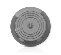 CZ Store Tappo di Scarico in Silicone | 15cm |✮✮GARANZIA A VITA✮✮- Tappo a Ventosa Universale- Tappo Lavello Cucina, Vasca da Bagno, Lavandino, Doccia, Lavandini Ceramica e Acciaio - Grigio