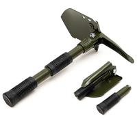 CZ-XING Mini pala pieghevole da campeggio, leggera e portatile, piccola pala in acciaio al carbonio, multiuso, per attività all'aperto, escursionismo, scavo, zaino in spalla, emergenza auto