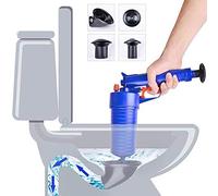 CZ-XING - Pompa di scarico a pressione per tubi, strumenti per dragaggio, per la pulizia di scarico ad alta pressione, per bagno, WC, per la casa, lavandino, vasca da bagno, suite con 4 ventose