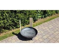 Czaja - Braciere da 80 cm con 2 taglieri per salmone fiamma, con supporti in acciaio INOX
