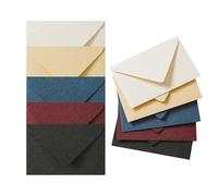CZAKOMIX Mini Buste, 20 Pezzi Buste Autosigillante, 5 Colori,16.5*11cm Bustes Colorate,Bustes Lettere,Senza Finestra,Per Inviti,Cartoline,Natale San Valentino(Carta E Adesivo Non Inclusi, Senza Colla)