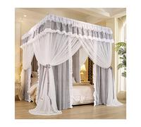 CZAOERXB Zanzariera antipolvere a baldacchino, quattro stagioni universale oscurante e antipolvere, baldacchino per letto a 3 porte (colore: stile 5, dimensioni: 150 x 200 x 200 cm)