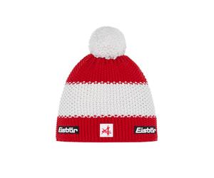 Czapka Eisbar Star Pompon MÜ SA czerwono-niebieska