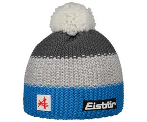 Czapka Eisbar Star Pompon MÜ SA szaro-niebieska
