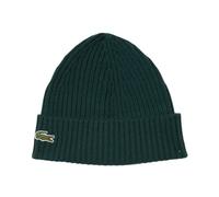 Czapka zimowa Lacoste Unisex Ribbed Wool - green - Verde