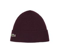 Czapka zimowa Lacoste Unisex Ribbed Wool - oxalis - Viola
