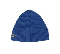 Czapka zimowa Lacoste Unisex Ribbed Wool - sapphire blue - Blu
