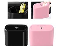 CZAYEFNH 2 PCS Pattumiera per Auto, Pattumiera per Auto con Coperchio, Pattumiera Piccola per Auto, Multifunzione Portatile Pattumiera Auto, Scatola Portaoggetti per Auto, per Auto, Casa e Ufficio