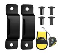 CZAYEFNH 2 Pezzi Supporto per Metro a Nastro in Metallo, Quattro Rivetti, Tubo in Acciaio Inox U-Tipo di Carta Clip Equitazione Morsetto per Tubi Pinze a Clip, Staffa Fibbia Fascette dell'Acqua