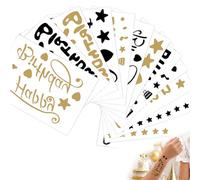 CZAYEFNH Adesivi Personalizzati per Compleanni - Set di 12 Etichette Adesive Personalizzate per Feste, Decorazioni di Buon Compleanno per Piccoli - Scritte Adesive Personalizzate di Alta qualità