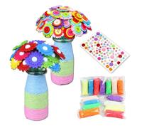 CZAYEFNH Kit Lavoretti Creativi per Piccoli Artisti - Laboratorio dei Fiori 'Il Creamomenti': Feltro per Lavoretti e Fiori da Creare - Fabbrica dei per Vacanze Insieme