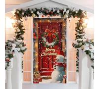 CZAYEFNH Striscioni Natalizi Banner，per Porta di Natale Segno del Portico Decorazioni Natalizie Porta Ingresso Parete Giardino Cortile Corridoio Casa Benvenuto Interni