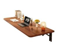 CZDANG Banco da lavoro pieghevole da parete, scrivania galleggiante for piccoli spazi, tavolo da pranzo a ribalta for cucina, colore teak(60 * 40 * 1.5cm)