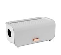 CZDANG Scatola portacavi in Stile scandinavo, Organizer for Cavi da scrivania, portacavi in plastica for riporre Cavi di TV/Computer/Router/Console di Gioco, 30,7 * 13,5 * 13,8 cm(Bianca)