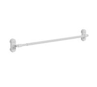 CZDANG Stendibiancheria con Ventosa Regolabile, stendibiancheria Portatile, Barra Estensibile in Acciaio al Carbonio for Porta Doccia in Vetro ad Angolo da Parete, Cucina, Bagno(Bianca)