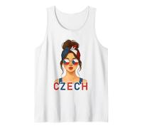 Czech Girl Czech Republic Flag Czech Girlfriend Wife Canotta