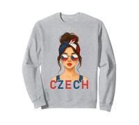 Czech Girl Czech Republic Flag Czech Girlfriend Wife Felpa