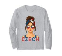 Czech Girl Czech Republic Flag Czech Girlfriend Wife Maglia a Manica