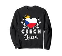 Czech Queen Czech Republic Flag Proud Czech Woman Felpa