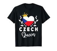 Czech Queen Czech Republic Flag Proud Czech Woman Maglietta