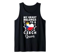 Czech Queen Czech Wife Girlfriend Czech Republic Flag Canotta