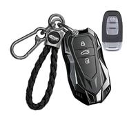 CZEMAM Cover per chiave auto in lega di zinco adatta per Audi A4 B8 A5 A6 | Sporty Mech - Custodia protettiva per chiave telecomando A8, Q8, R8, RS4, RS5, RS6, S4, S5, S6, S7, S8, SQ8, in silicone
