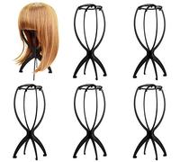 Czemo 6 pezzi Porta Parrucca Supporto Parrucca di Plastica Stabile Durevole Parrucca di Capelli Cappello Basamento Display