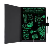 Czemo Tavoletta da Scrittura LCD Adulti 11,5 Pollici con Custodia in Pelle, Riutilizzabili Tavoletta Scrittura LCD Lavagna Elettronica per ufficio agenda promemoria appunti, Monocolore