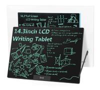 Czemo Tavoletta da Scrittura LCD Adulti 14,3 Pollici, Riutilizzabili Tavoletta Scrittura LCD Lavagna Elettronica Schermo Grande Ewriter per Ufficio Agenda Promemoria Appunti, Monocolore