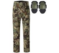 Czen Pantaloni Militari Uomo Cargo Tattico Combattimento Uomo Multi-Tasche Paintball BDU Pantaloni Softair Caccia Pantaloni con Ginocchiere, LMW, M