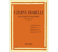 Czerny-Diabelli: 40 Studietti Melodici | Libro Duetti Pianoforte Principianti Quattro Mani | Spartiti Studenti Insegnanti | Studi Esercizi Pianoforte Progressivi Bambini| Edizione Ricordi Metodo Cesi