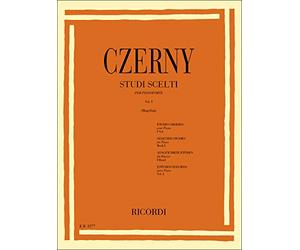 Czerny: Studi Scelti Volume I per Pianoforte | Spartito Esercizi Tecnica Pratica Dita | Libro Studi Classici Studenti Insegnanti | Edizione Ricordi Didattica | Metodo Piano Mugellini Conservatorio