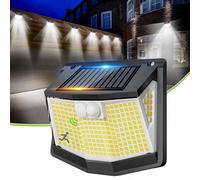 CZHHMART 248 LED Luci LED Solare Esterno Giardino Luce Esterne con Pannello Solari con Sensore da Movimento 3 Modos 270° Illuminazione Lampada Solare da Esterni IP65 Impermeabile