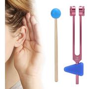 CZKDHECAN Tuning Energy Forks, Tuning Fork, Aluminum Alloy Sound Healing Therapy for Nursing Diagnostics Tool Medical Therapy h3v6miycfk 02/311(Rose Pink Om Tuning Fork)