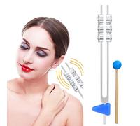 CZKDHECAN Tuning Fork,32HZ Aluminum Alloy Tuning Fork with Hammer Diagnostic Therapy Care Tool Reflex Percussion Weighted Tuning Forks Striker Tuning Fork Set/57