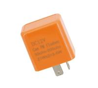 CZMDKEXM 1-pc 2 pin 12V arancione cicalino lampeggiatore circuito controller indicatori di direzione a prova di moto relè lampeggiatore CZMDKEXM