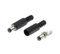 CZMDKEXM 100PCS DC Power 5.5X2.1MM Adapter Connector 2.5X0.7MM
