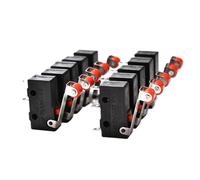 CZMDKEXM 10Pcs 5A 125 250V SPDT 1NO 1NC Momentary Hinge Roller Lever Tact Switches 3 Pins KW11-N KW12 Reset Button