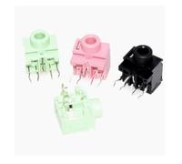 CZMDKEXM 10pcs Black PJ-317 3.5mm Female Connector 5Pin Dip Headphone Jack Socket