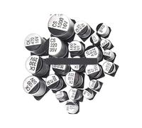 CZMDKEXM 400pcs SMD Aluminum Electrolytic Capacitor Assortment Kit 24Values 1UF-1000UF 6.3V-50V Capacitance Sample Set with Box