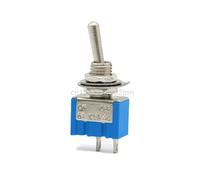 CZMDKEXM 5Pcs MTS-101 Light Blue Toggle Switch Latching AC 125V/6A 250V/3A