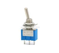 CZMDKEXM 5Pcs MTS-103 Light Blue Toggle Switch Latching AC 125V/6A 250V/3A
